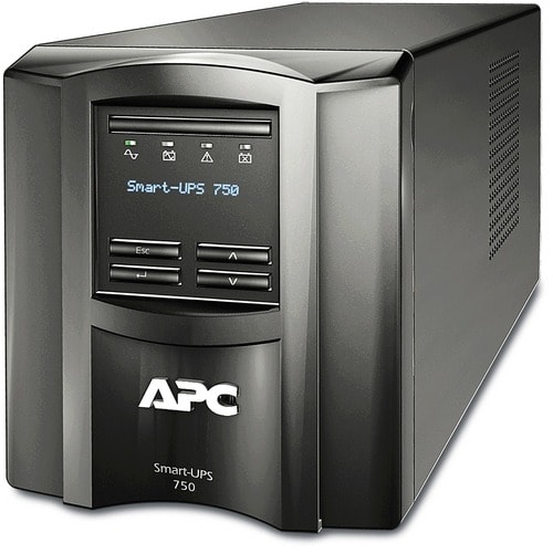 APC by Schneider Electric Smart-UPS Line-interactive UPS - 750 VA/500 W - Tower - 3 Hour Recharge - 230 V AC Input - 230 V