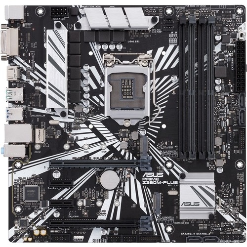 Asus Prime Z390M-PLUS Desktop Motherboard - Intel Z390 Chipset - Socket H4 LGA-1151 - Intel Optane Memory Ready - Micro AT