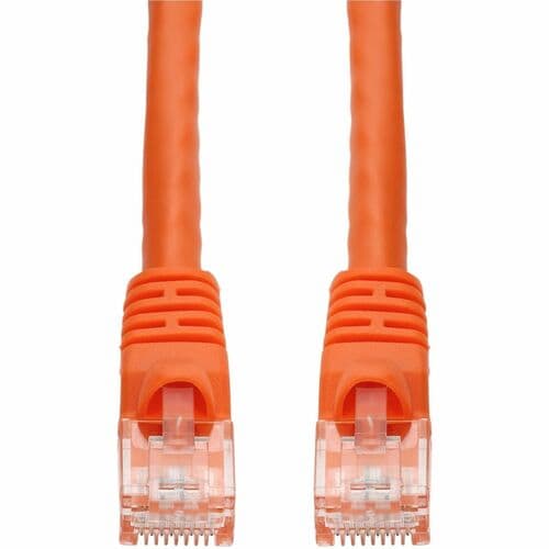 1FT ORANGE CAT5E UTP PVC SNAGLESS BUBBLE BOOT PATCH CBL