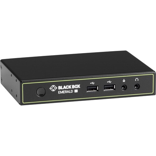 Black Box Emerald™ SE DVI KVM-over-IP Matrix Switch Receiver - Single Head, Full HD DVI, VUSB 2.0, Serial, Audio - 1 Compu