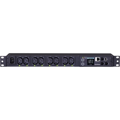 CyberPower PDU81004 PDU - 15 A - 1U Network (RJ-45) - Rack-mountable