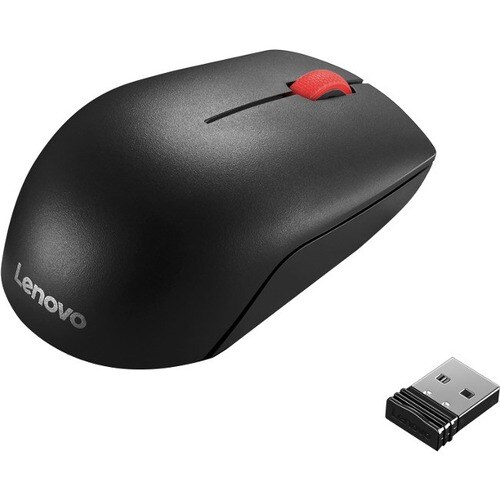 Lenovo Essential Maus - Funkfrequenz - USB - Optisch - 3 Taste(n) - Schwarz - 1000 dpi Auflösung - Symmetrisch