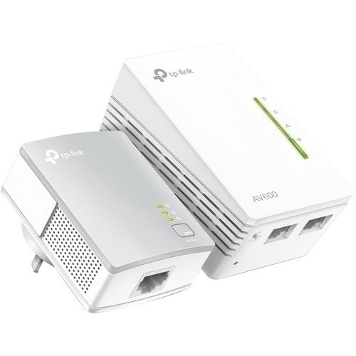 Adattatore Powerline Network - TP-Link TL-WPA4221 KIT - 2 x Rete (RJ-45) - 600 Mbit/s Powerline - 300 m Supporto a distanz