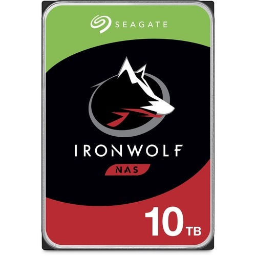 Seagate IronWolf ST10000VN0008 10 TB Hard Drive - 3.5" Internal - SATA (SATA/600) - Conventional Magnetic Recording (CMR) 