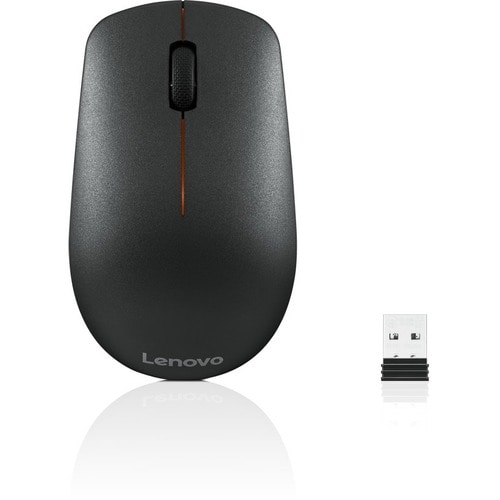 Lenovo 400 Mouse - USB Tipo A - Óptico - 3 Botón(es) - Negro - Inalámbrico - 2.40GHz - 1200 dpi - Rueda de desplazamiento 