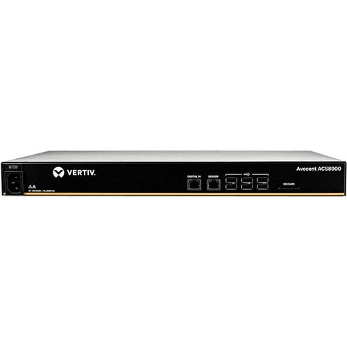Vertiv AVOCENT ACS ACS8032SAC-404 Device Server - 1 GB - DDR3 SDRAM - Twisted Pair, Optical Fiber - 2 x Network (RJ-45) - 