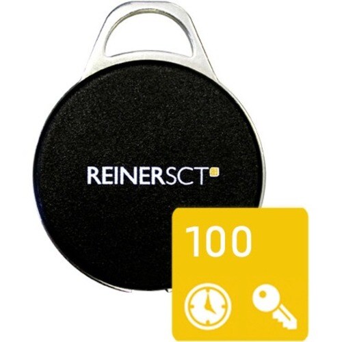 Reinersct RFID-Tag - RF-Karte43,40 mm Länge - 34,30 mm Durchmesser - 100 - Mattschwarz