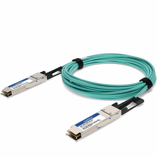 AddOn 5 m Fibre Optic Network Cable - 1 - TAA Compliant - Cable for Network Device - First End: 1 x QSFP+ Network - Second