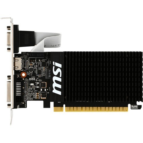 MSI NVIDIA GeForce GT 710 Graphic Card - 2 GB GDDR3 - Low-profile - 954 MHz Core - 64 bit Bus Width - PCI Express 2.0 x16 