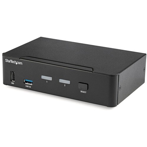 StarTech.com KVM Switchbox - TAA Compliant - 2 Computer(s) - 1 Local User(s) - 3840 x 2160 - 8 x USB - 3 x DisplayPort - D