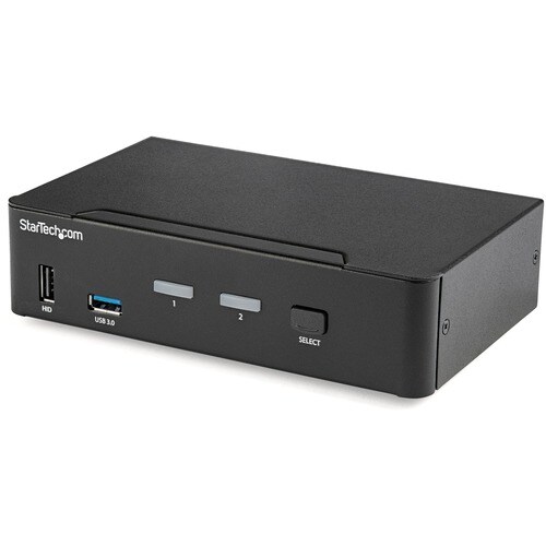 StarTech.com KVM-Switchbox - TAA-konform - 2 Computer - 1 Lokaler Benutzer(n) - 3840 x 2160 - 8 x USB - 3 x DisplayPort - 