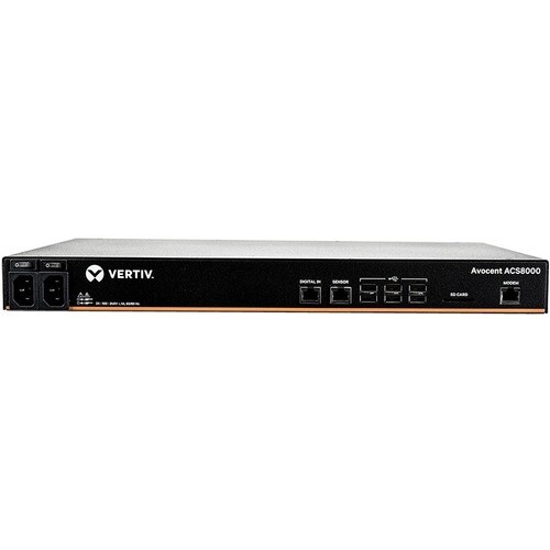 Vertiv Avocent ACS8000 Serial Console - 16 port Console Server | Modem | Dual AC - Advanced Serial Console Server | Remote