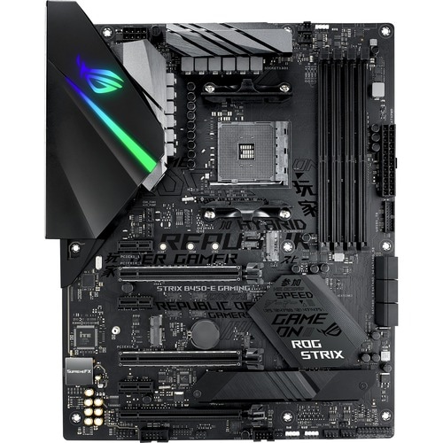 Asus ROG Strix B450-E GAMING Desktop Motherboard - AMD B450 Chipset - Socket AM4 - ATX - Athlon Processor Supported - 64 G