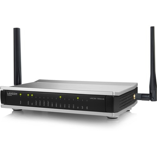 Lancom 1793VA-4G 1 SIM ADSL2+, VDSL2, Ethernet, Cellular Modem/Wireless Router - 4G - LTE 2100, LTE 1900, WCDMA 2100, WCDM