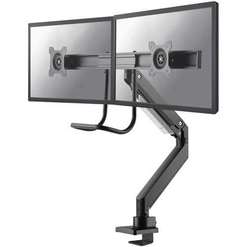Neomounts NM-D775DXBLACK Monitor arm 10-32" - gas spring - Topfix - 180°-stop. Mounting: Clamp/Grommet, Maximum weight cap