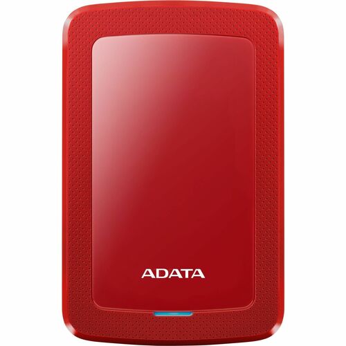 Adata HV300 1 TB Hard Drive - External - Red - Gaming Console Device Supported - USB 3.2 (Gen 1) - 256-bit AES Encryption 