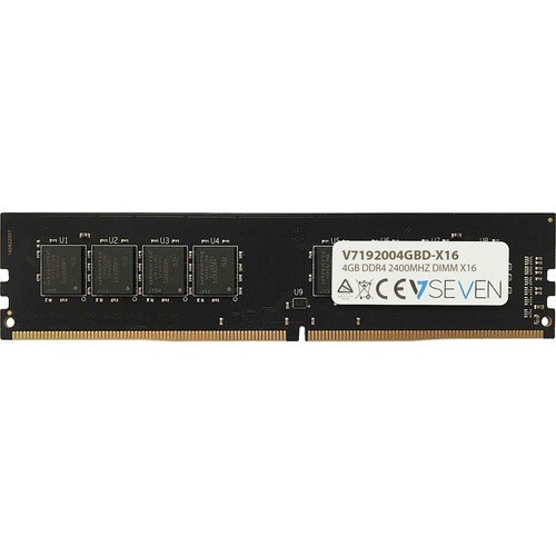 Modulo Memoria V7 V7192004GBD-X16 - 4 GB - DDR4-2400/PC4-19200 DDR4 SDRAM - 2400 MHz Rango singolo Memoria - CL17 - 1,20 V