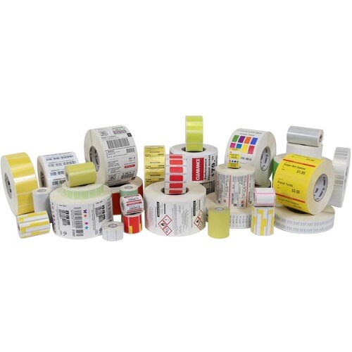 4PK LABEL PAPER 4X4.5IN DT 8000D LAB COATED PERM 500RL