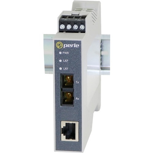 Perle SR-100-SC2 Transceiver/Media Converter - 1 x Network (RJ-45) - 2 x SC Ports - Multi-mode - 1310 nm Fiber - Fast Ethe