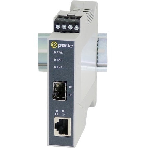 Perle SR-1110-SFP Transceiver/Media Converter - 1 x Network (RJ-45) - Gigabit Ethernet, Fast Ethernet - 10/100/1000Base-T,