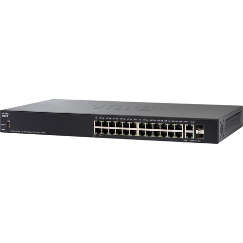 Cisco 250 SG250-26 26 Ports Manageable Ethernet Switch - 3 Layer Supported - Modular - 2 SFP Slots - Twisted Pair, Optical
