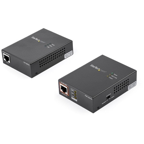 StarTech.com 1 Port Gigabit PoE Injector & Splitter Kit - 60W High/Ultra Power over Ethernet Injector 100m - 12V-24VDC Out