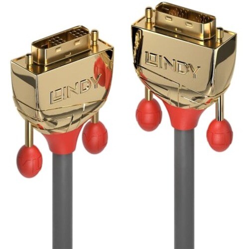 LINDY Gold Line 10 m DVI-D Video Cable for Video Device - First End: 1 x DVI-D (Single-Link) Digital Video - Male - Second