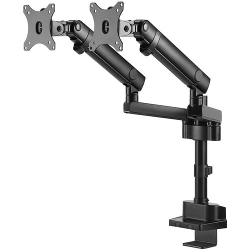 V7 DMPRO2DTA-3N Desk Mount for Monitor - Matte Black - 2 Display(s) Supported - 32" Screen Support - 35.27 lb Load Capacit