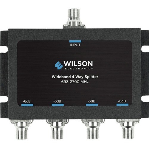 Wilson 75 Ohm 4-Way Splitter - 2.70 GHz - 698 MHz to 2.70 GHz