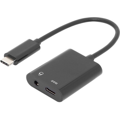 Digitus 20 cm Mini-Phone/USB Audio/Power/Datentransfer-Kabel für Tablet, Lautsprecher, Smartphone, Headset, Notebook, Kopf