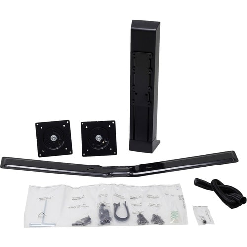 Ergotron Tischhalterung für LCD-Display - Schwarz - 2 Unterstützte(r) Display(s)Bildschirmgröße: 61 cm (24 Zoll) - max. 12