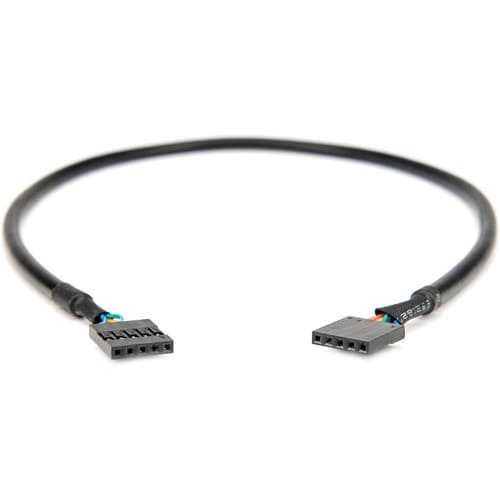 Rocstor Premium 18in Internal 5 pin USB IDC Motherboard Header Cable - IDC Female - IDC Female - Black - 1.50 ft EIDE/IDE 