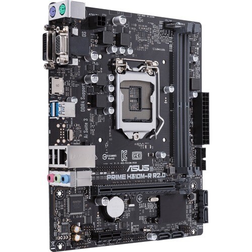 Asus Prime H310M-R R2.0 Desktop Motherboard - Intel H310 Chipset - Socket H4 LGA-1151 - Micro ATX - 32 GB DDR4 SDRAM Maxim