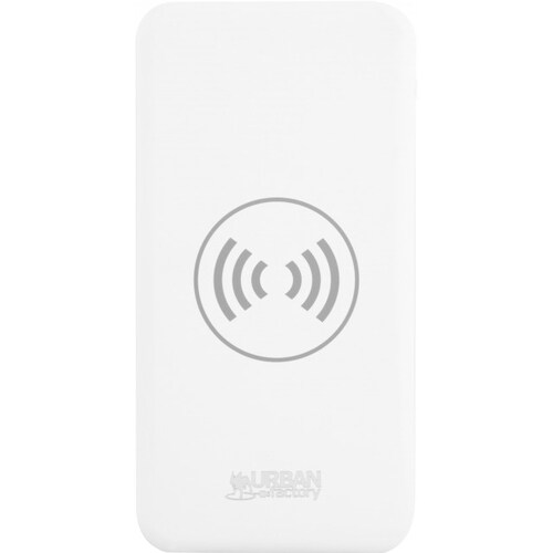 Urban Factory BEB10UF Power Bank - Matte White - For USB Device, Wearables, Smartphone, Tablet PC - 10000 mAh - 2 A - 5 V 