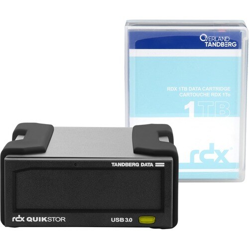 Overland RDX QuikStor Festplattenlaufwerkkassette - Extern - 1 TB - Schwarz - USB 3.0