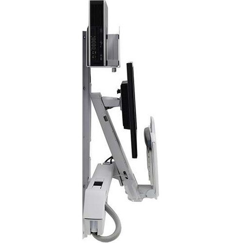 Ergotron StyleView Montagem em parede para Monitor, CPU, Teclado, Scanner, Rato - Branco - 61 cm (24") Suporte de ecrã - 1