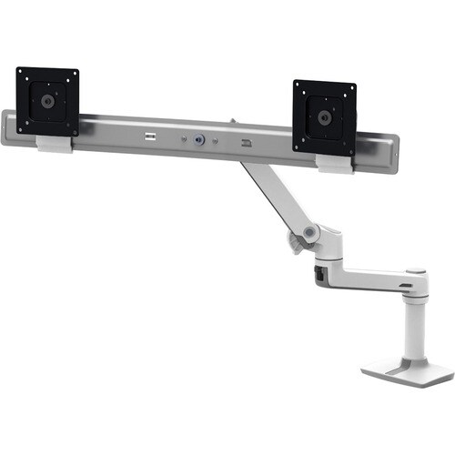 Ergotron Montagem de secretária para Monitor - Branco - 2 Ecrã(s) suportado(s) - 63.5 cm (25") Suporte de ecrã - 9.98 kg C