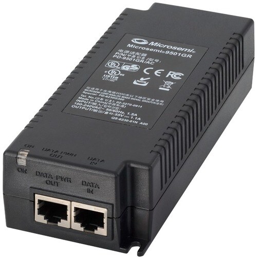 Microchip PD-9501GR Injector PoE - 120 V AC, 230 V AC Input - 60 W