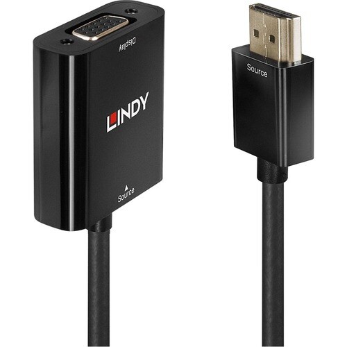LINDY 10 cm HDMI/VGA Video Cable for Video Device, PC, Notebook, Ultrabook, Projector - First End: 1 x HDMI 1.3 Type A Dig