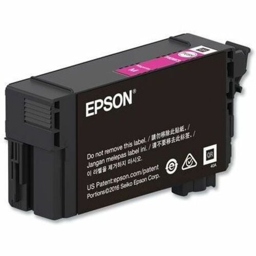 Cartucho De Tinta Epson Ultrachrome Xd2 T40w Alto Rendimiento Inyección De Tinta - Magenta - Original - 1 - Inyección De Tinta - Alto Rendimiento - 1 Paquete(s)