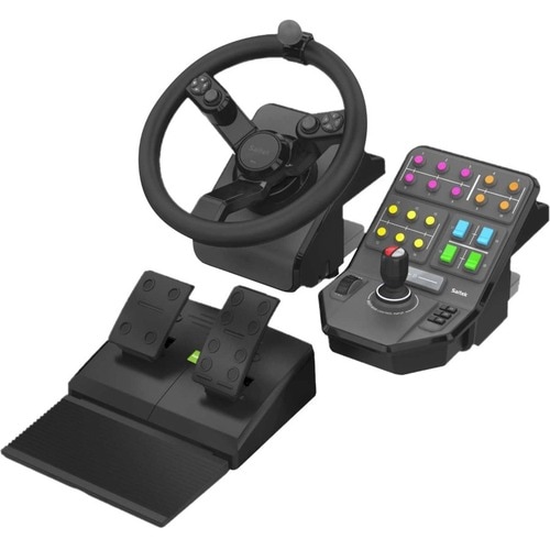 Logitech Heavy Equipment - G-Series - Bundle - juego de volante y pedales - cableado - para PC
