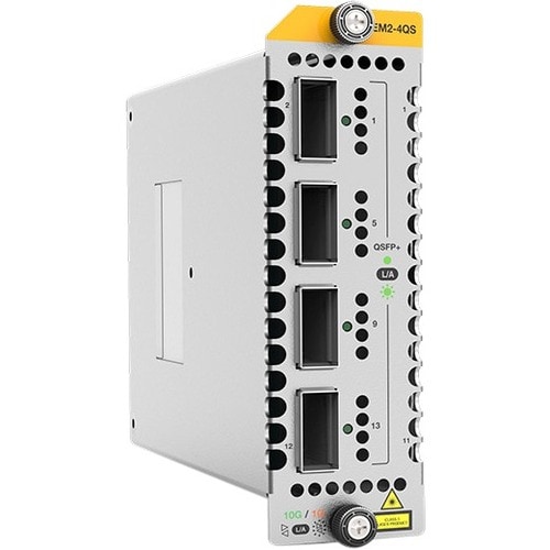 Module d'extension Allied Telesis XEM2-4QS - Pour Réseau de Données, Réseau Fibre Optique - Fibre Optique40 Gigabit Ethern