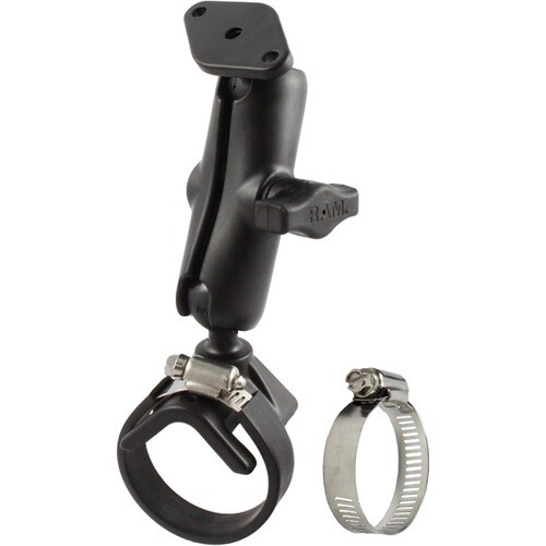 RAM Mounts Clamp Mount - Powder Coated Marine-grade Aluminum