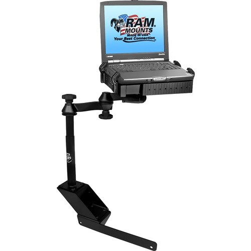 RAM Mounts No-Drill Vehicle Mount for Notebook, GPS - 17" Screen Support - Powder Coated Steel