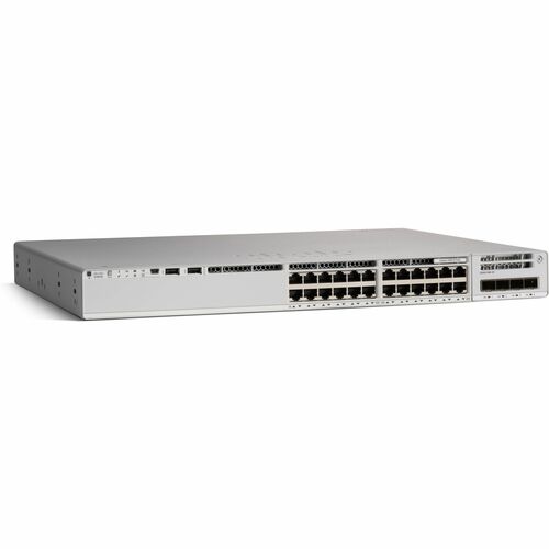 Cisco Catalyst 9200 C9200-24P 24 Portas Gerenciável Comutador Ethernet - Gigabit Ethernet, Ethernet de 10 Gigabit - 10/100