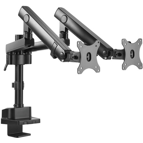 V7 DMPRO2DTA-3E Montagearm für Monitor, Display - Mattschwarz - Höhenverstellbar - 2 Unterstützte(r) Display(s)Bildschirmg