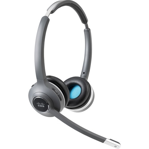 Cuffie Cisco 562 Wireless Over-the-head Stereo - Nero/Argento - Binaural - Supra-aural - 9144 cm - DECT 6.0 - 90 Ohm - 50 