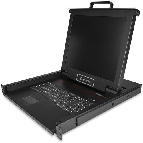 StarTech.com LCD Rack Console - Steel - Black - 1 Computer(s) - 43.2 cm (17") LCD - SXGA - 1280 x 1024USB - 1 x VGA - Keyb