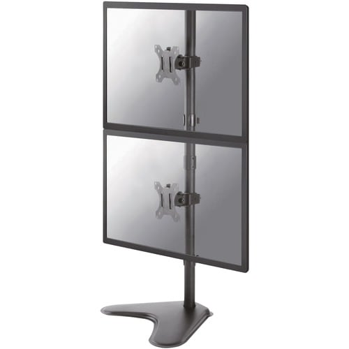 Neomounts - Supporto per doppio monitor da 10" a 32", regolabile in altezza, portata 16kg, VESA max 100x100