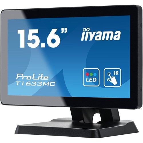 Écran tactile LCD iiyama ProLite T1633MC-B1 39,6 cm (15,6") 16:9 8 ms - Dalle à Technologie Capacitive ProjetéeÉcran multi